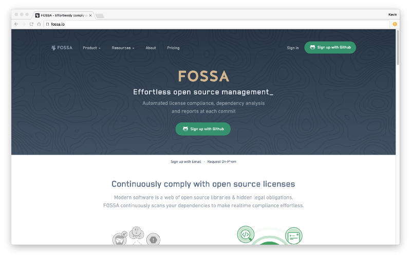 FOSSA Website